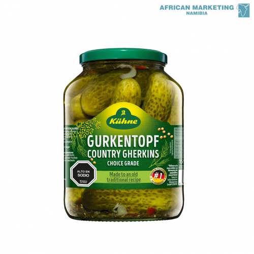 1090-0402 GHERKINS PICKLED SWEET & SOUR 1550g *KUEHNE