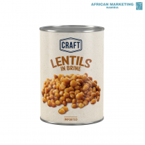 1090-0433 BROWN LENTILS in BRINE 400g *CRAFT