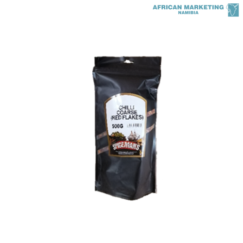1360-0475 CHILLI COARSE RED FLAKES UGANDAN 500g *SPICEMANS