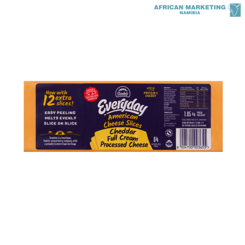 2110-0055 CHEDDAR SLICES 1.05kg *SUNDALE