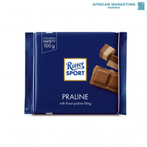 2185-0280 CHOCOLATE MILK WITH PRALINE 13x100g *RITTER SPORT