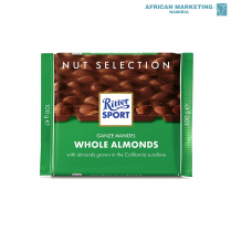 2185-0370 CHOCOLATE MILK WHOLE ALMONDS 11x100g *RITTER SPORT
