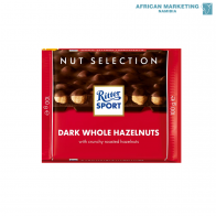 2185-0380 CHOCOLATE DARK WHOLE HAZELNUTS 10x100g *RITTER SPORT