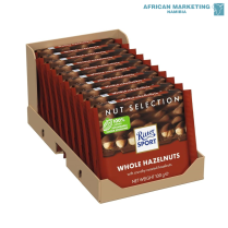 2185-0381 CHOCOLATE WHOLE HAZELNUT & CORNFLAKES 10x100g *RITTER SPORT