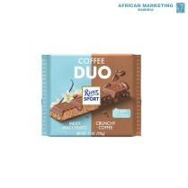 2185-0399 CHOCOLATE COFFEE DUO MILK & CRUNCHY 12x218g *RITTER SPORT