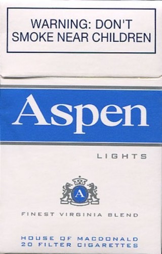 9000-0747 CIGARETTES 10x20's LIGHT *ASPEN
