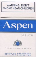 9000-0747 CIGARETTES 10x20's LIGHT *ASPEN