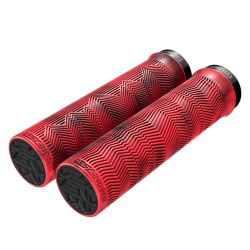 00.7918.100.005 TRUVATIV DESCENDENT LOCKING GRIPS 133mm PAIR - RED/BLOOD RED