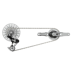 00.7918.390.000 SRAM GROUPSET 1987 T-TYPE EAGLE AXS PM 170 SILVER LIMITED ED