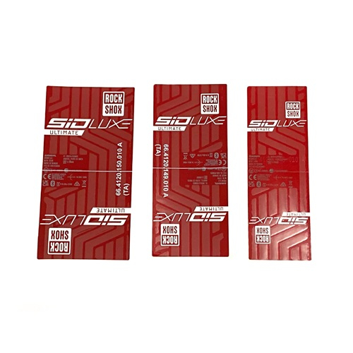11.4118.122.009 RS DECAL KIT SIDLUXE FA RED/WHITE FOR SOLOAIR CANS GEN-A