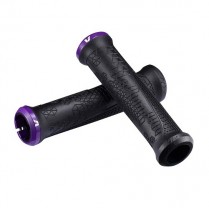GR-15 -H 190000127 LIV GRIPS SUPERA SINGLE LOCK-ON BLACK/PURPLE