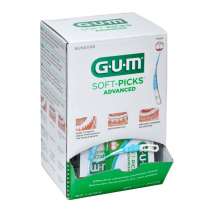 GUM SOFT-PICKS, ADVANCED, SMALL, DISPENSER BOX