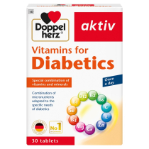 DOPPELHERZ AKTIV VITAMINS FOR DIABETICS 30 TABLETS