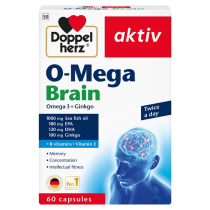 DOPPELHERZ AKTIV O-Mega BRAIN 60 CAPSULES