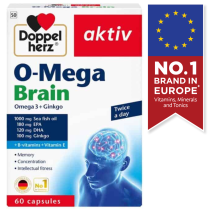 DOPPELHERZ AKTIV O-Mega BRAIN 60 CAPSULES