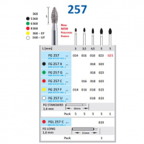 HORICO DIAMOND ROUND FLAME BUR 257 DIAM 023 X-COARSE GRIT