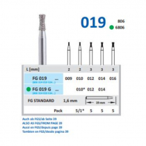 HORICO DIAMOND INVERT COLLAR BUR