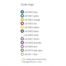 LM CODE RINGS ORANGE 50PCS