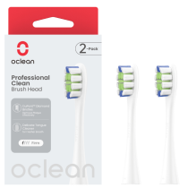 OCLEAN SONIC REPLACEMENT BRUSH PROFESSIONAL CLEAN WHITE 2PCS