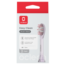 OCLEAN SONIC REPLACEMENT BRUSH EASY CLEAN PURPLE 2PCS