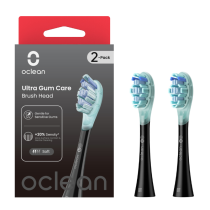 OCLEAN SONIC REPLACEMENT BRUSH ULTRA GUM CARE BLACK 2PCS