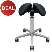 SALLI TRIPLEFIT SADDLE CHAIR WITH TILT, MEDIUM, BLACK 001
