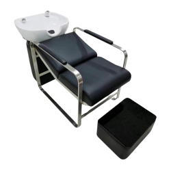 COMFORT Wash Station - Black with White Basin