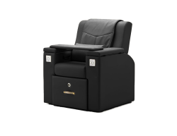 TROJAN Pedicure Spa Chair - Deluxe Black