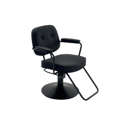 HAWK Styling Chair - Black with Footrest