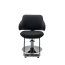 ROLLER Styling Chair - Black with Footrest