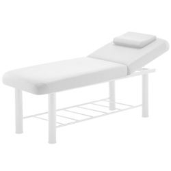 Marbella - Acacia Massage Bed with Steel Frame White