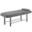 Marbella - Acacia Deluxe Massage Bed with Steel Frame Grey Flat