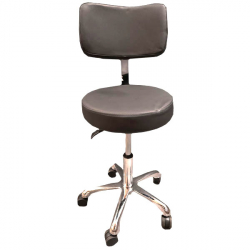 ***Stool - With Thick Back   (Grey)
