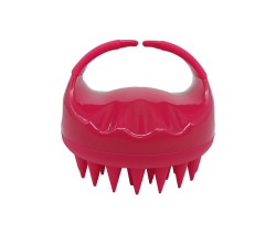 Sarah B Claw Handle Silicone Scalp Massage Brush - Dark Pink