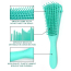 Flexible Detangling Brush - Green More Features