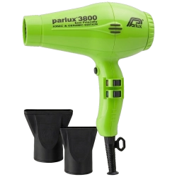 ***Parlux 3800 Dryer (2100W) Ceramic & Ionic, Green