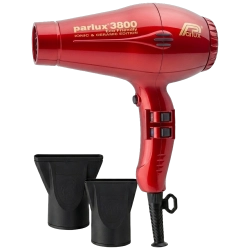 ***Parlux 3800 Dryer (2100W) Ceramic & Ionic, Red