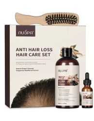 *NUSPA Anti-hairloss Kit (500ml Shampoo+30ml Treament+Brush)