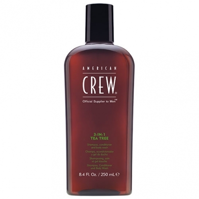 American Crew 3 in 1 Shampoo Trea Tree 250ml