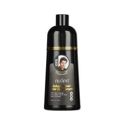 Nuspa Natural Formula Hair Dye Shampoo-Black 400ml