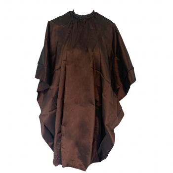 ***Cutting Cape - Satin-Brown Ass with Slide Clip(CP80339)