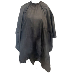 Cutting Cape Polyester Black-Large Gown-Slide Clip(CP53739)