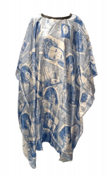 Cutting Cape - Blue Faces - Velcro (CP81539)