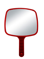 ***Hand Mirror - Red (23x33) (HS02339)