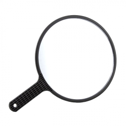 Hand Mirror Round with Handle 25cm diameter (HS54739)