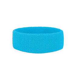 ***Head band Towelling - Stretch with no Velcro - Light Blue