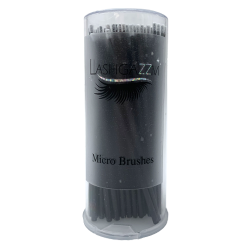 LASHGAZZM Micro Brushes Cylinder 1.2mm Black (100/pcs)