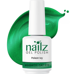 NAILZ Gel Polish 15ml Magnetic Cat Eye- Poison Ivy
