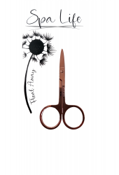 ***Spa Life Cuticle Scissor Straight Blade-Rose Gold