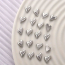 Sina Metal Studs Silver Heart